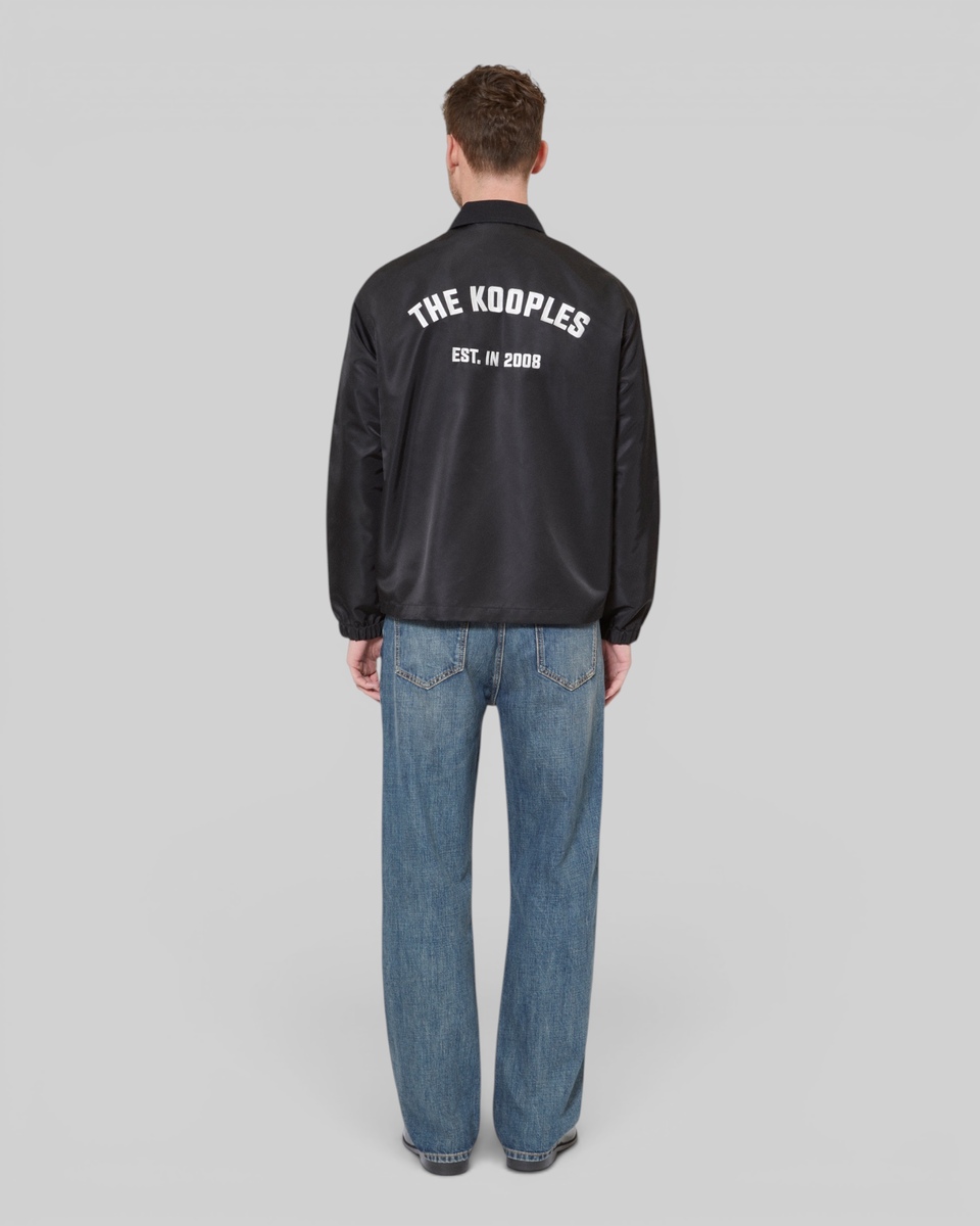 Jacket with black back embroidery