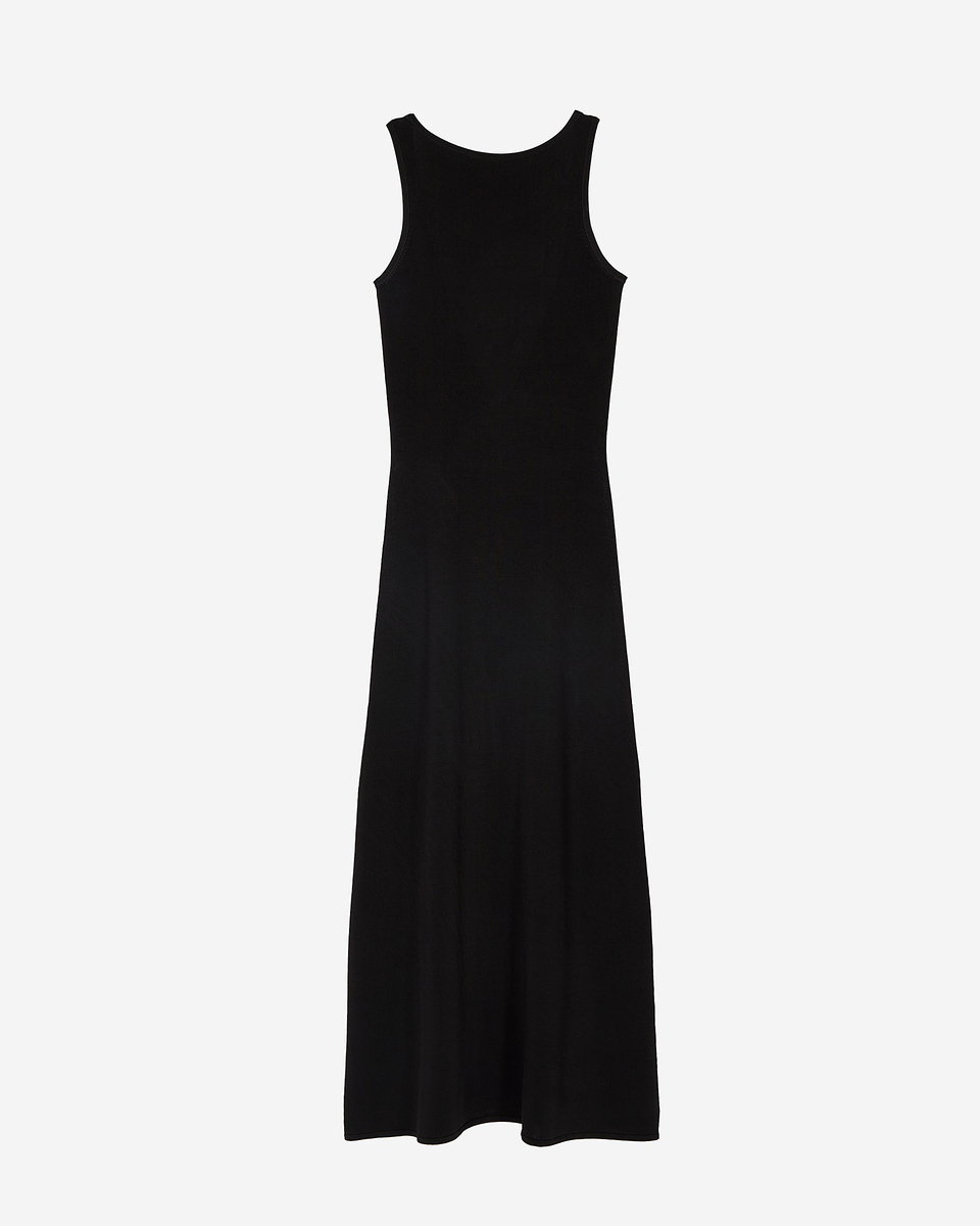 Mesh maxi dress with black chain back
