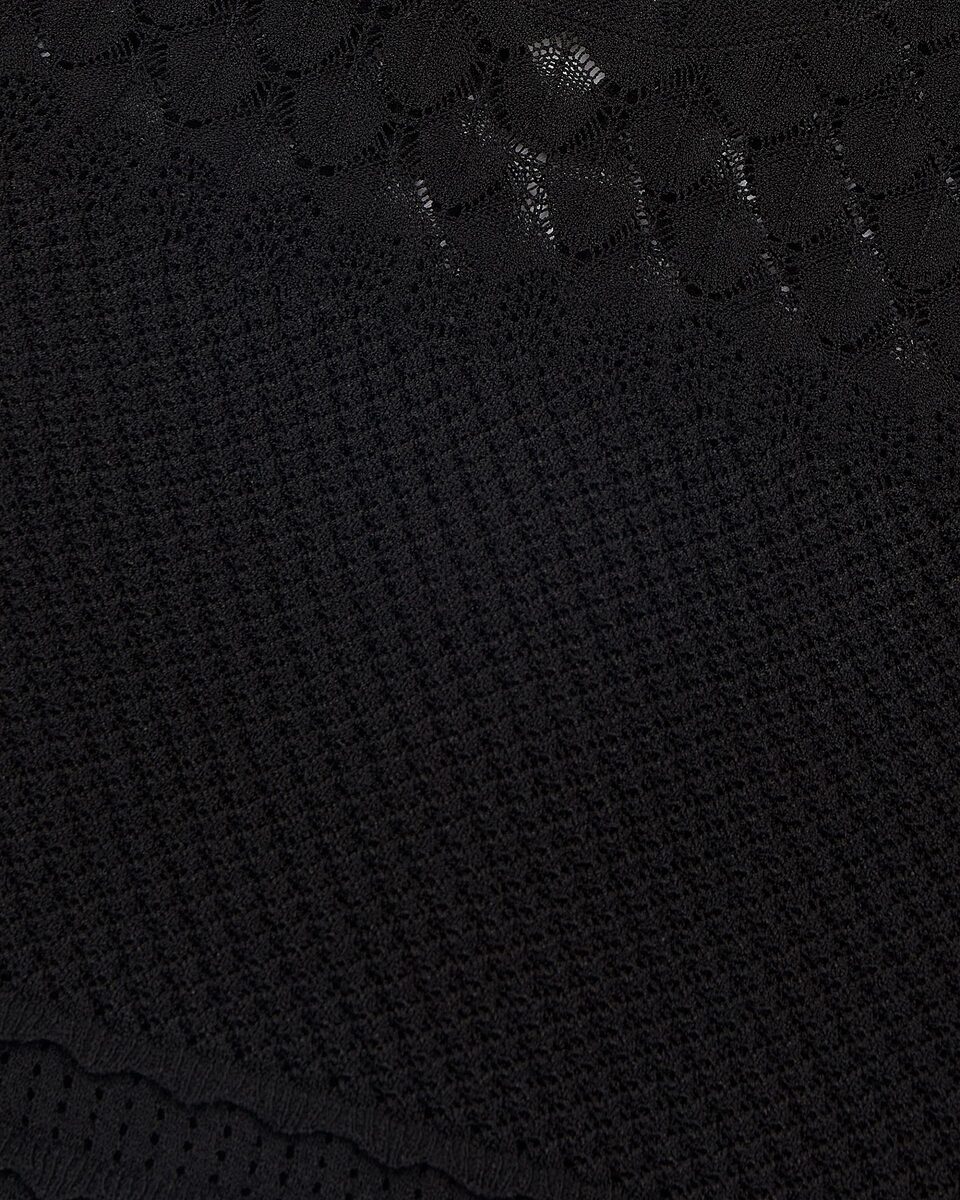Black openwork top