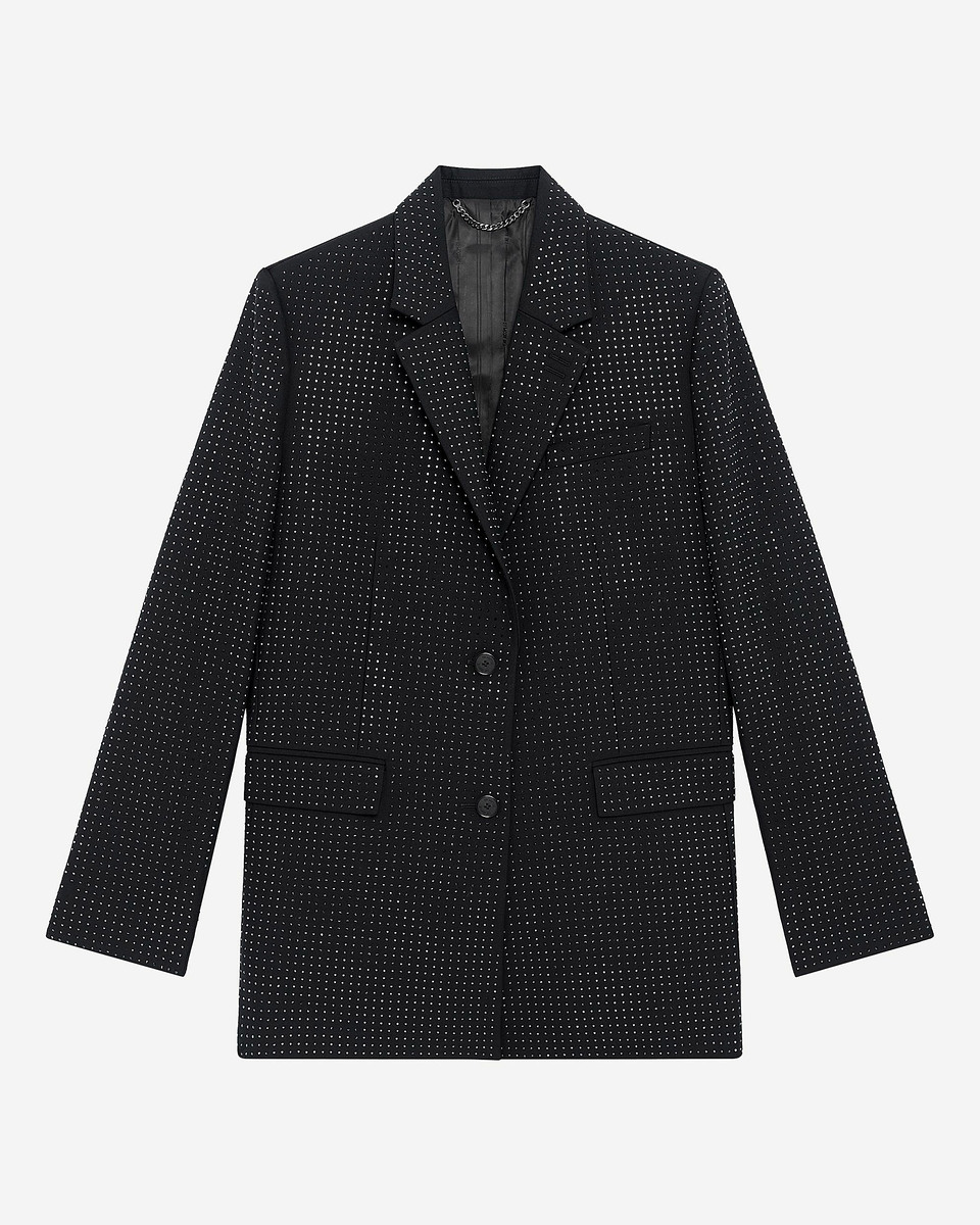 Black rhinestone jacket