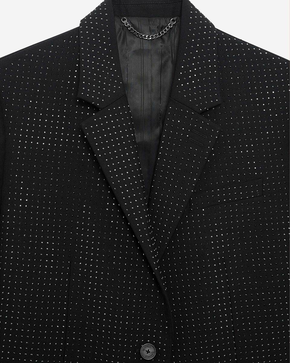 Black rhinestone jacket