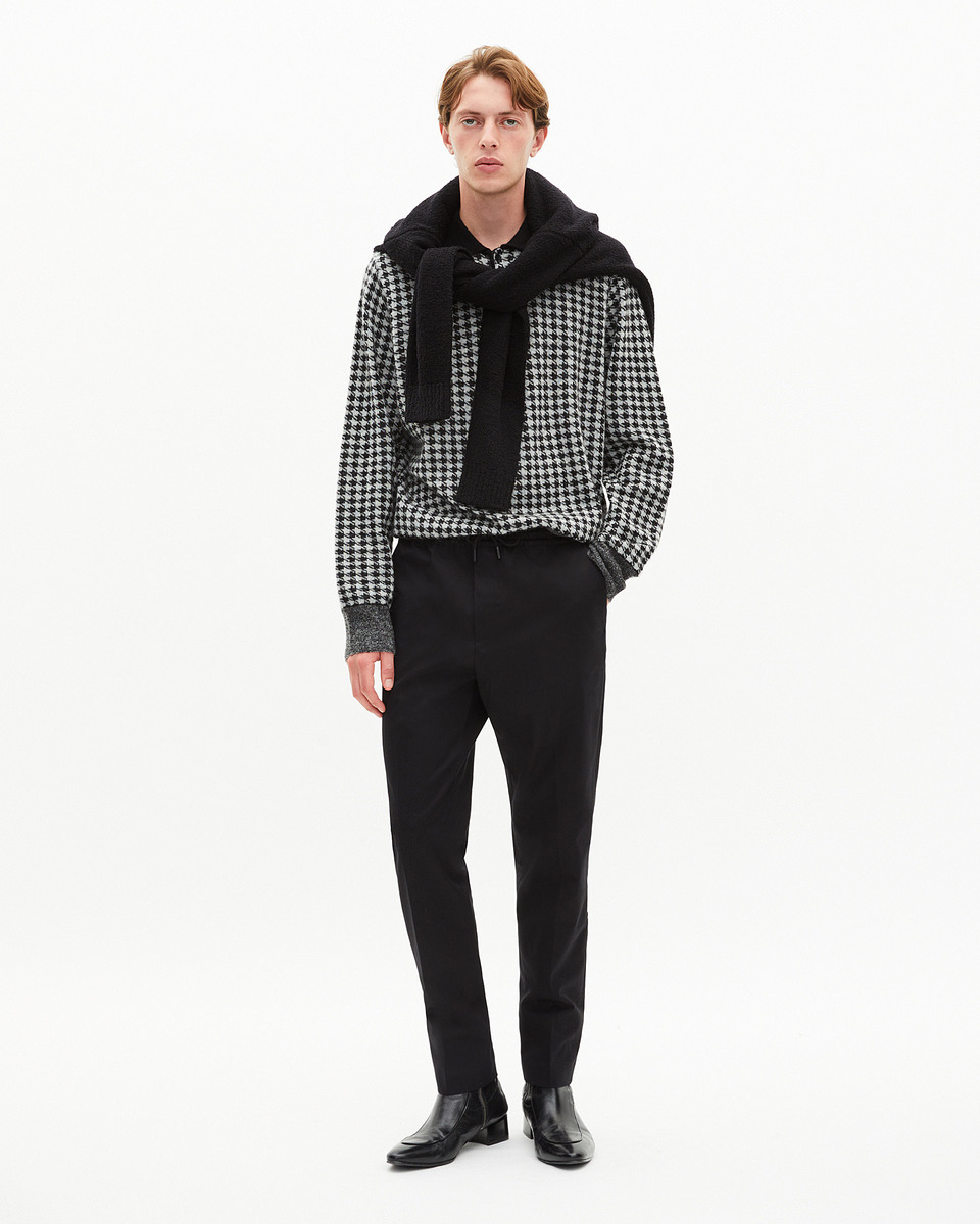 Black straight pants