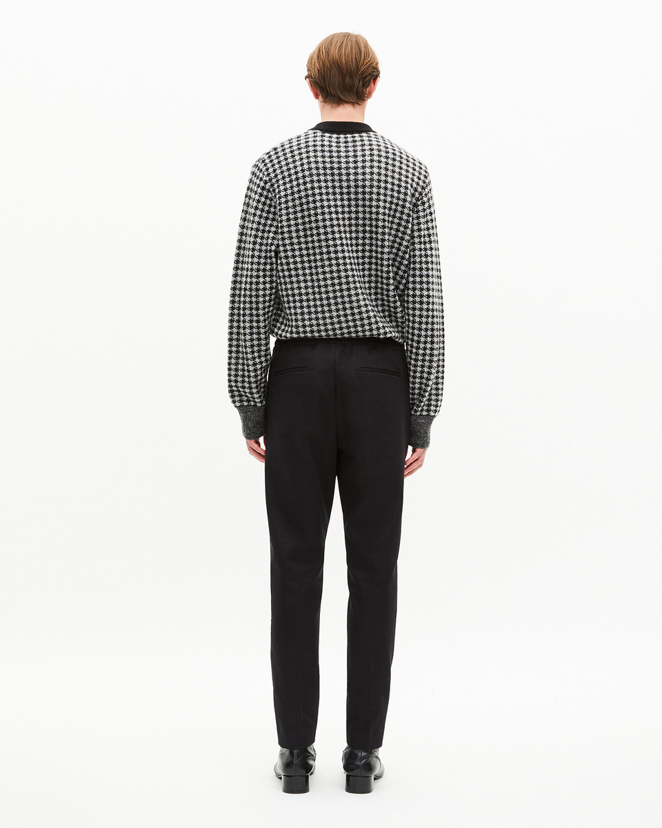 Black straight pants