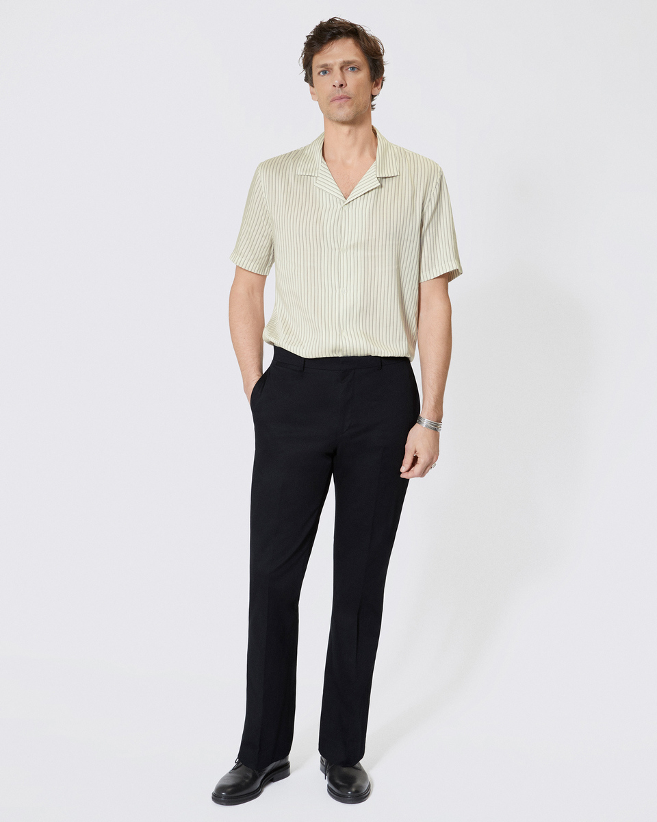 Black flared leg pants