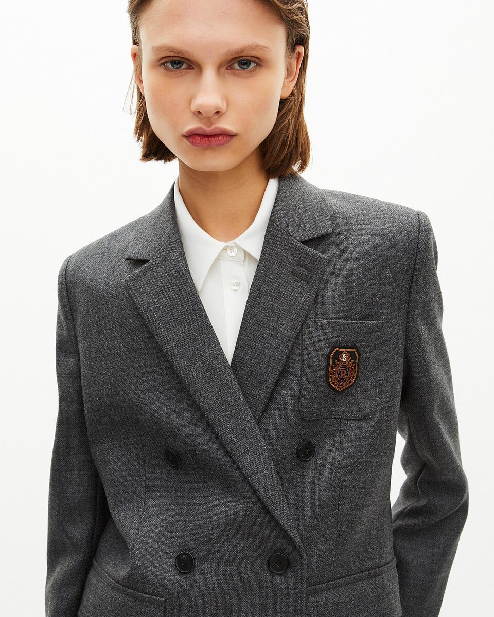 Dark grey suit jacket