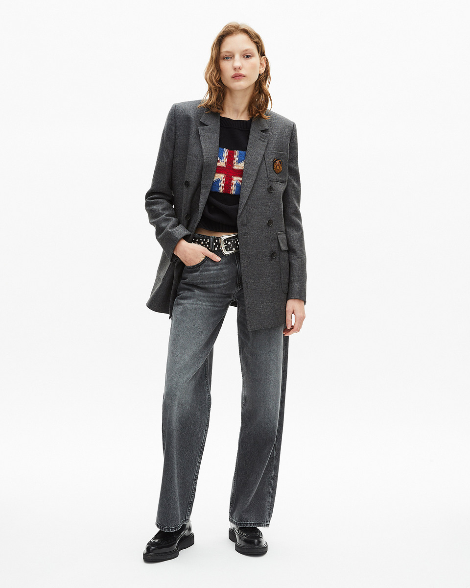 Dark grey suit jacket