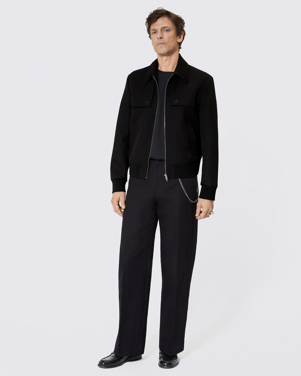Black bib jacket