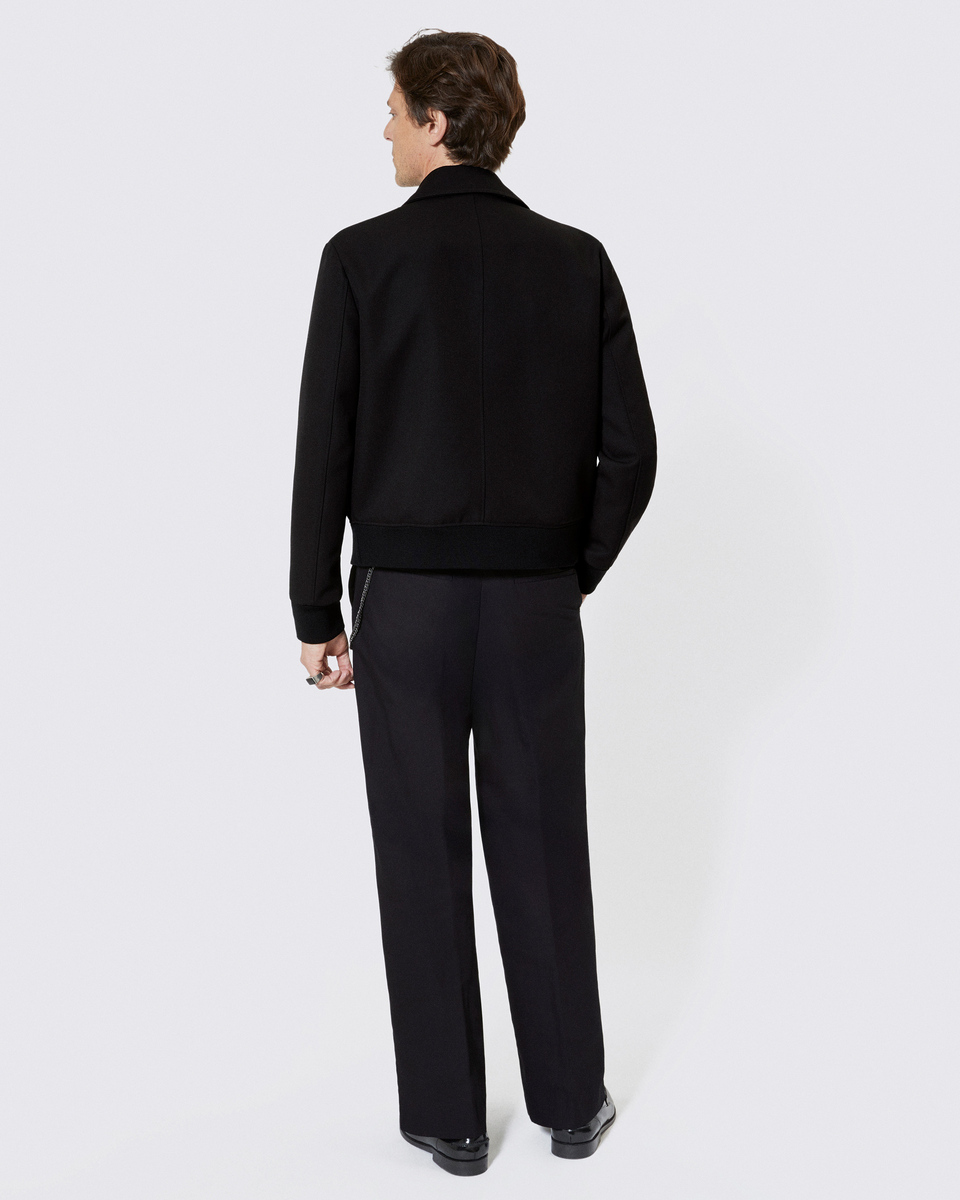 Black bib jacket