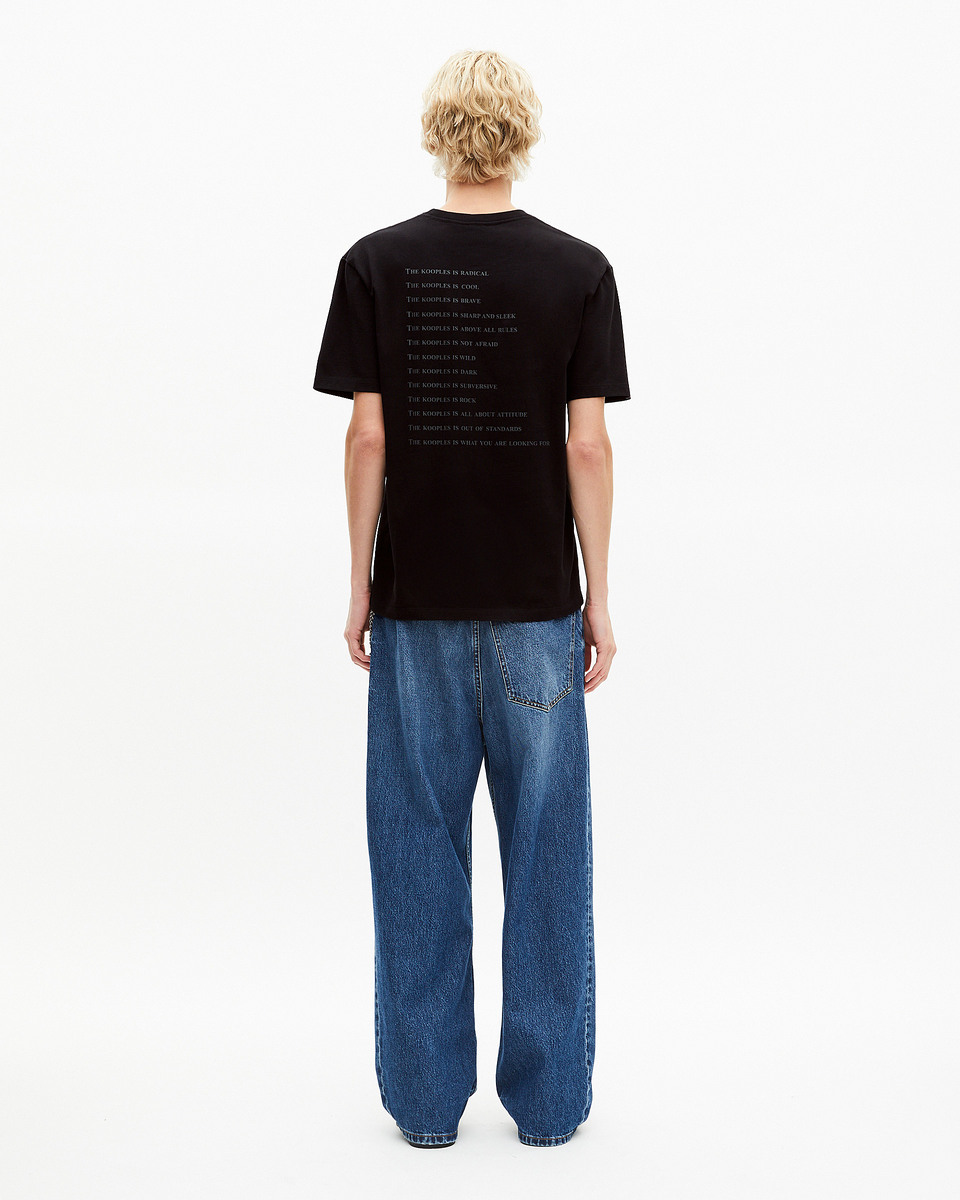 Black Metallic 'What Is' T-shirt