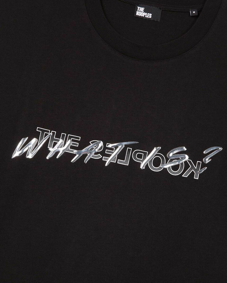 Black Metallic 'What Is' T-shirt