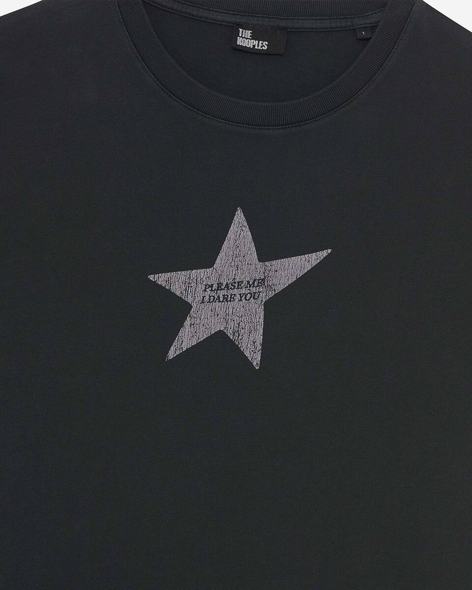 T-shirt with black screen print