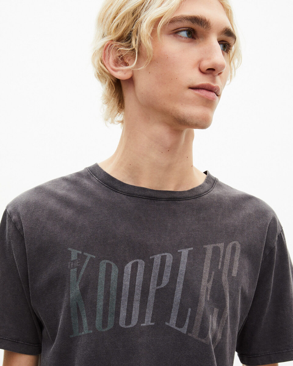 The Kooples black t-shirt with faded screen print