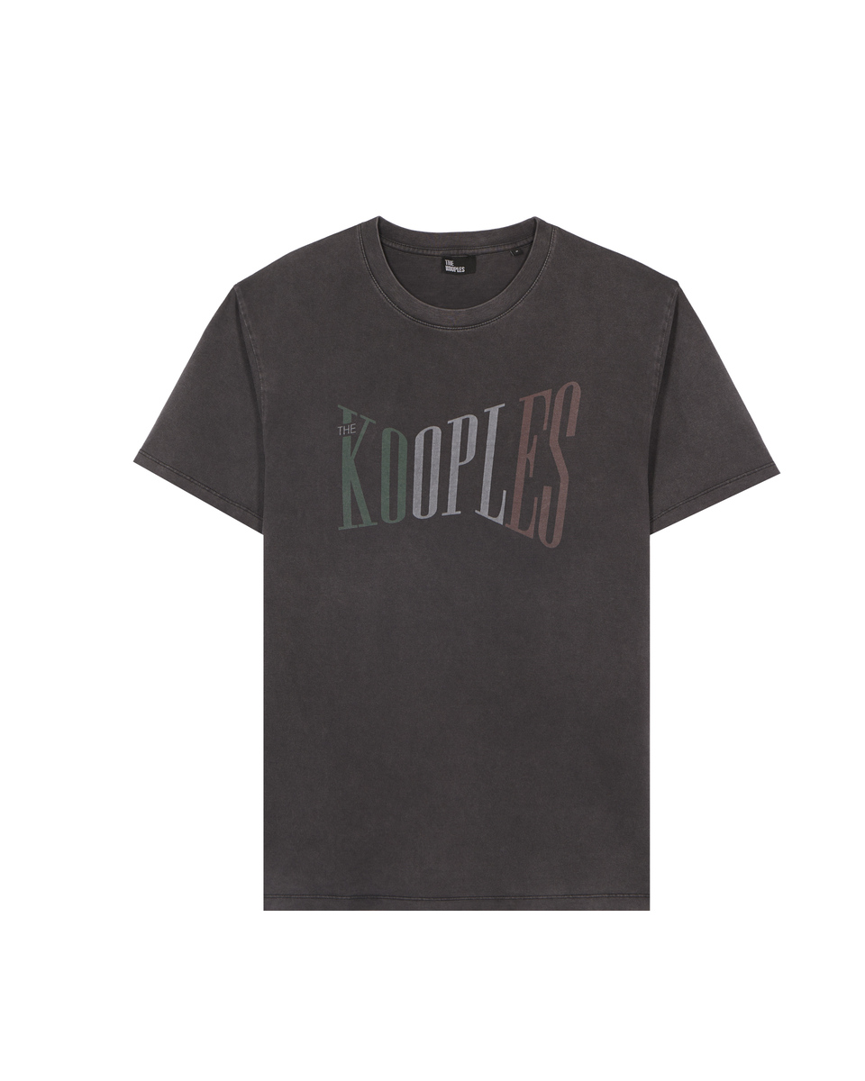 The Kooples black t-shirt with faded screen print