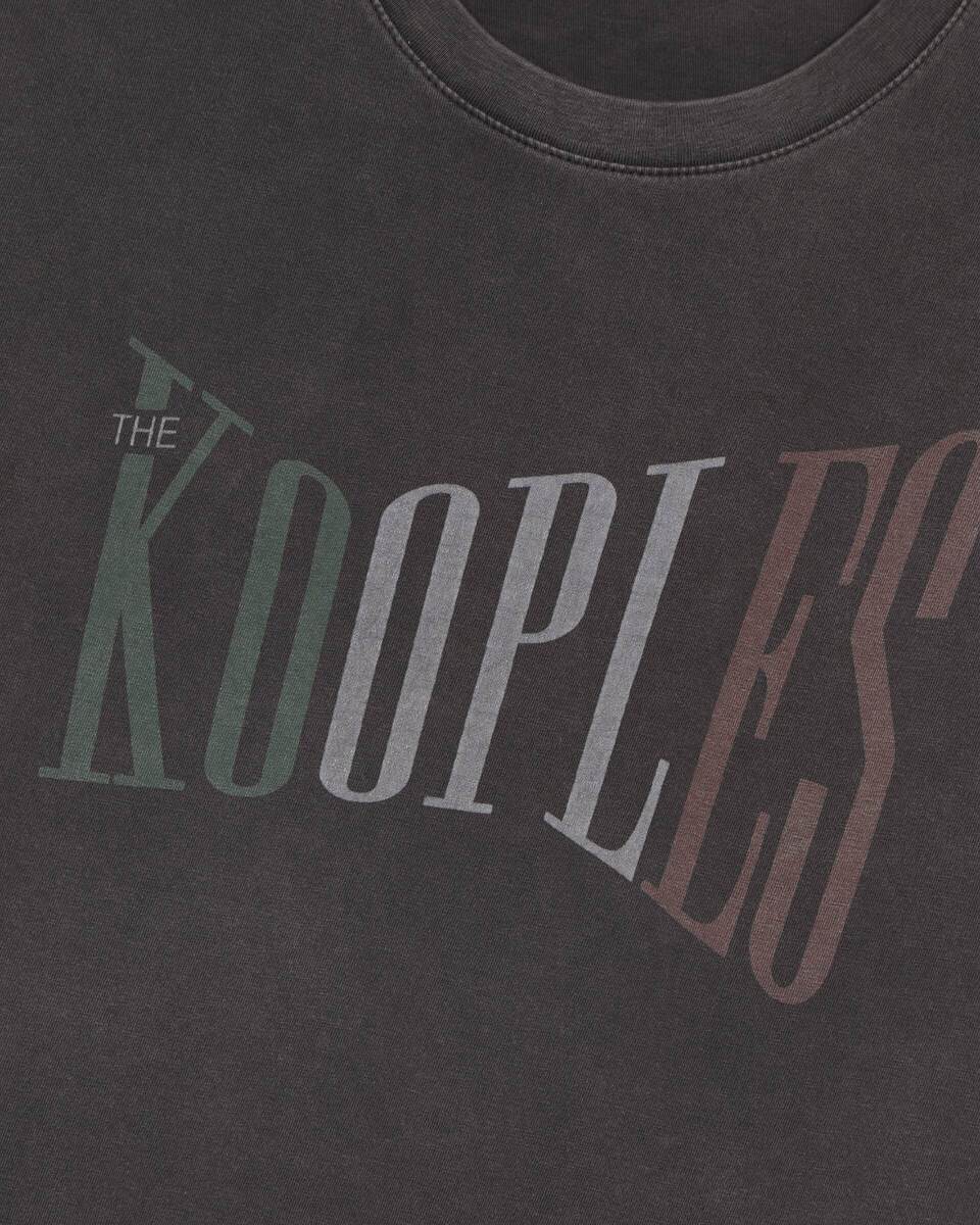 The Kooples black t-shirt with faded screen print