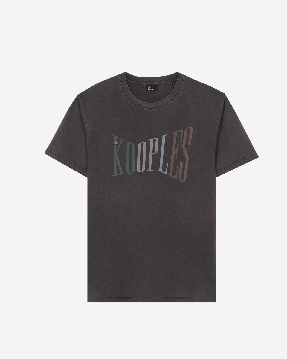 Oversized t-shirt with faded black screen print