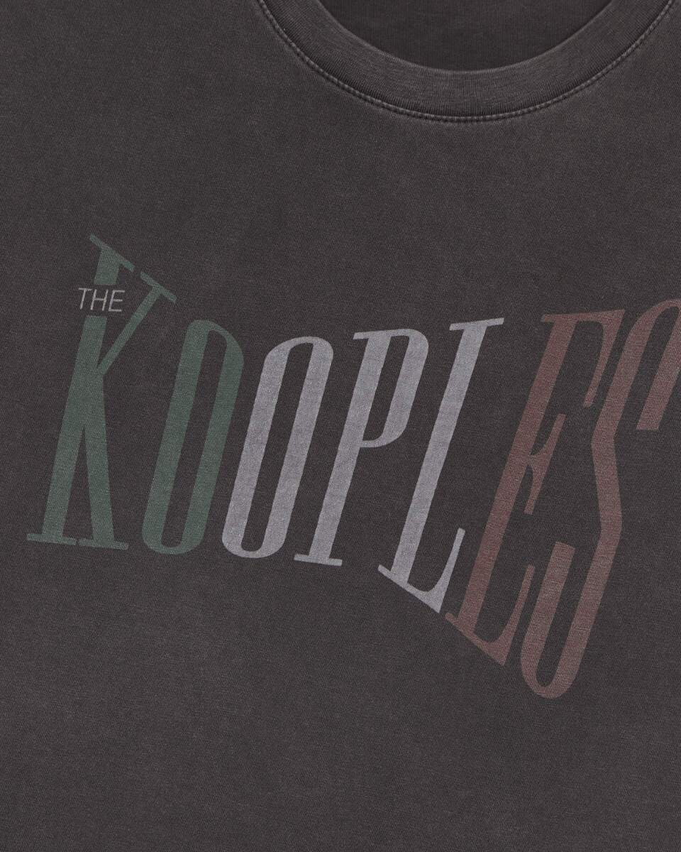 Oversized t-shirt with faded black screen print