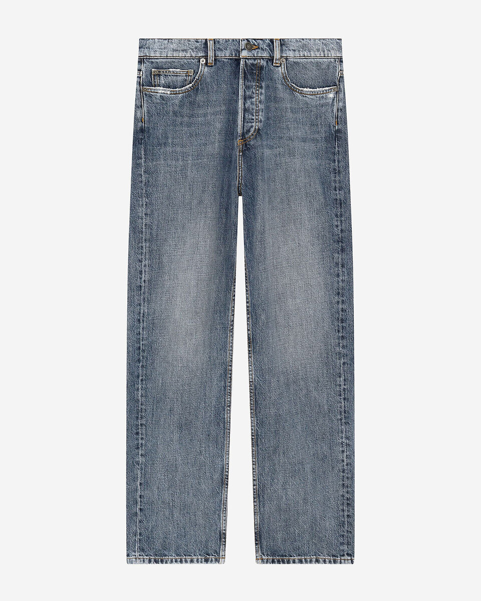 Blue-grey straight jeans