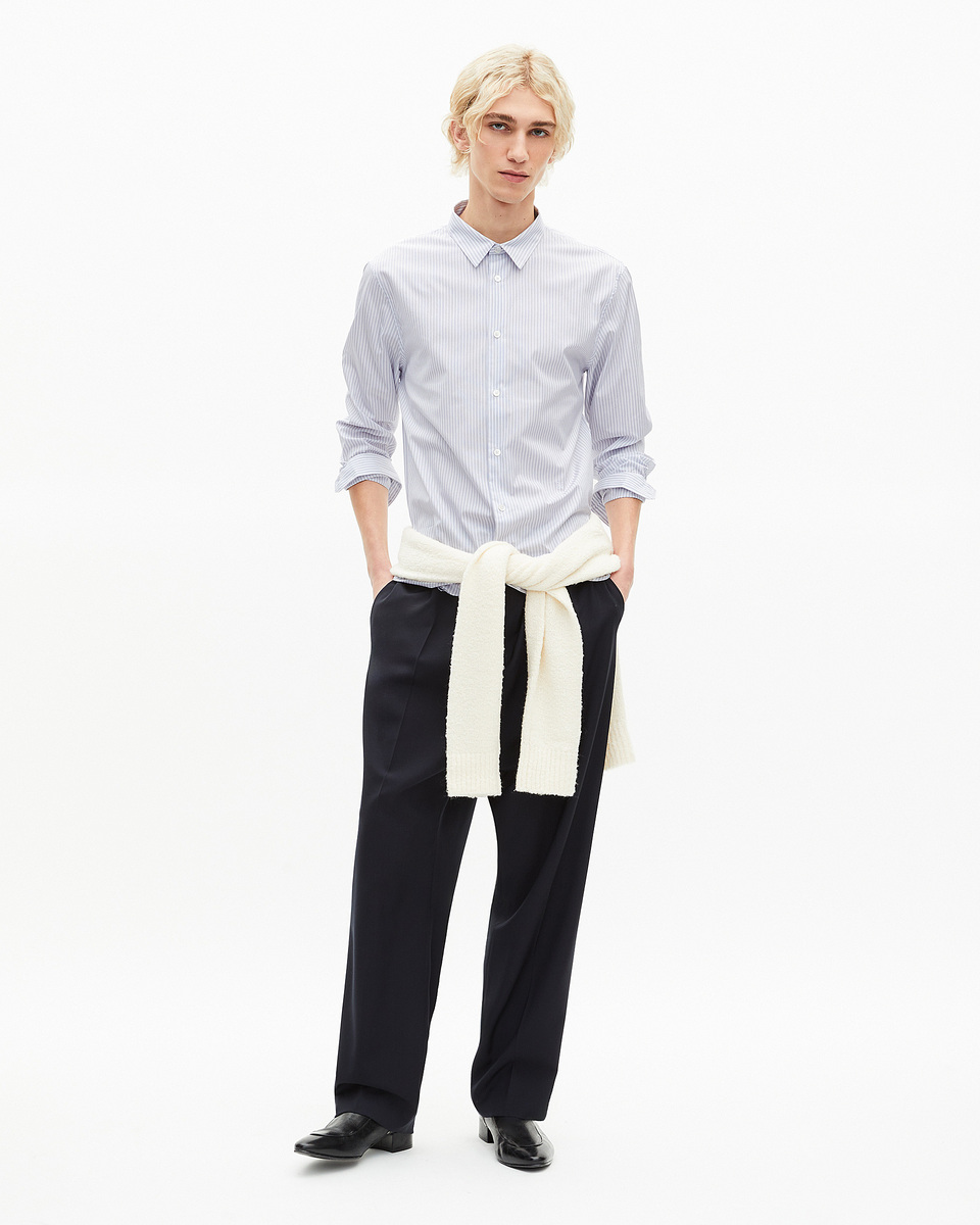 Light blue pinstripe shirt