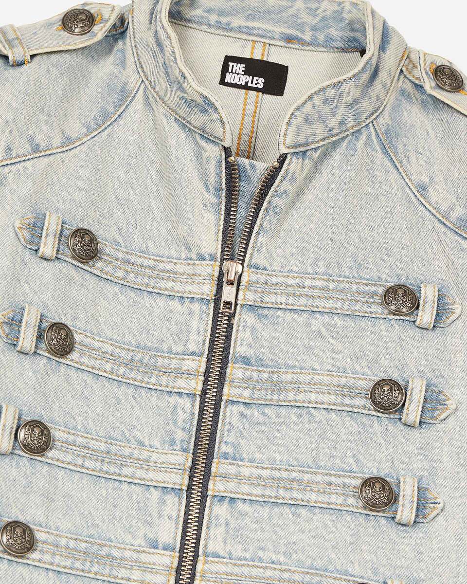 Blue denim short dress