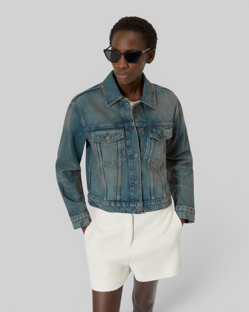 blue denim jacket