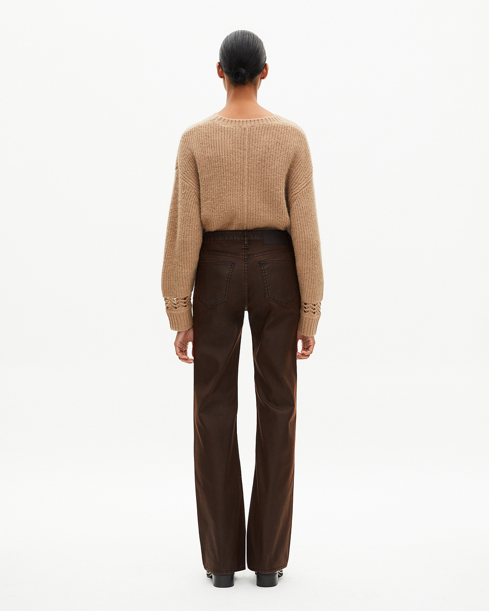 Brown flared jeans