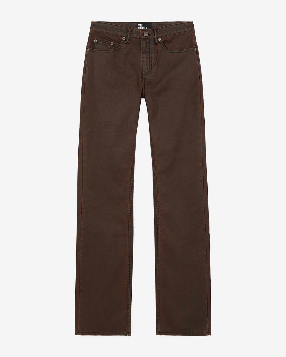 Brown flared jeans