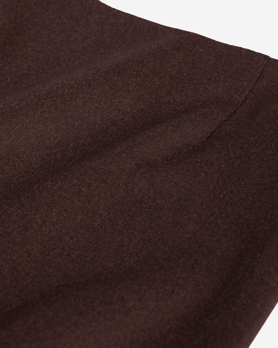 Long brown pencil skirt