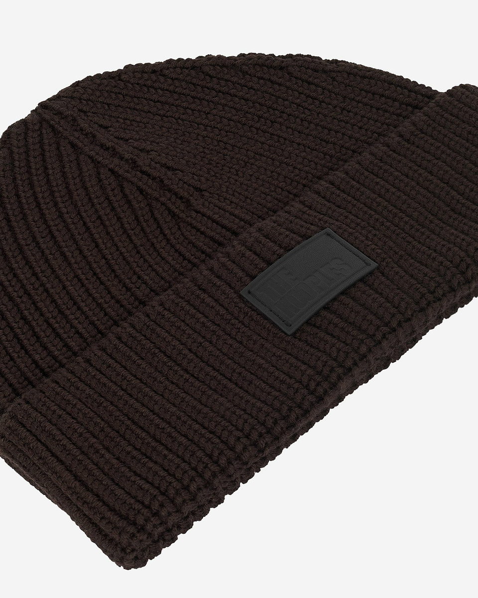 Brown lapel hat