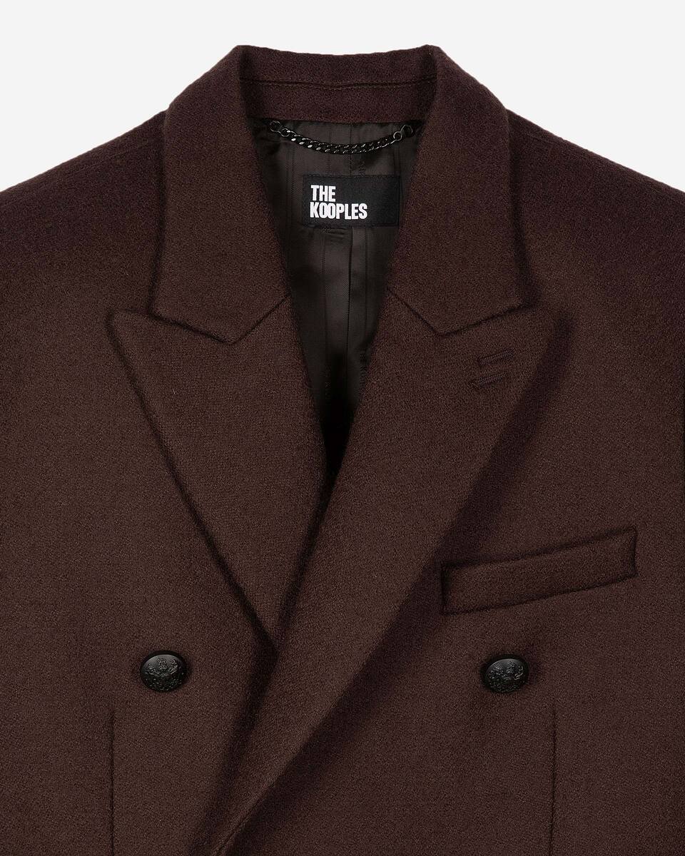 Long brown wool coat