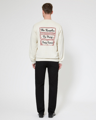 Sweatshirt with beige Via Prony screen print