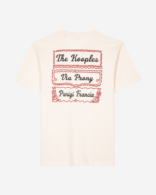 T-shirt with beige Via Prony screen print