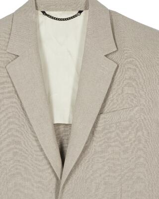 Beige linen suit jacket