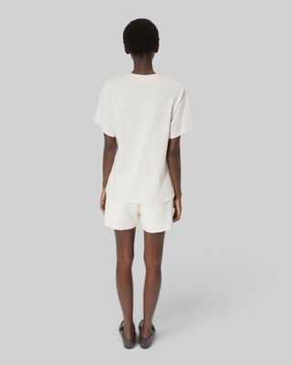 T-shirt with ecru screen print