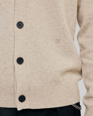 Beige cashmere cardigan