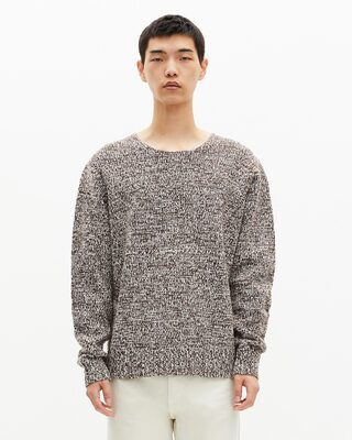 Beige and white sweater
