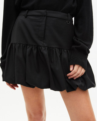 Short black ball skirt