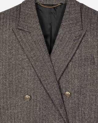 Gold and black lurex herringbone suit jacket