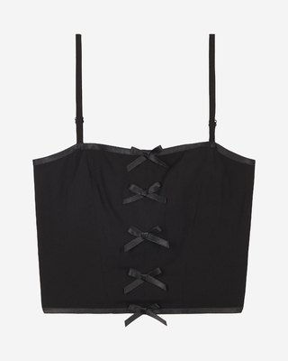 Top with black bow detail