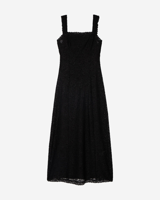 Black lace maxi dress