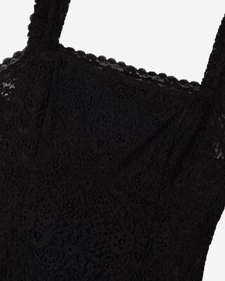 Black lace maxi dress