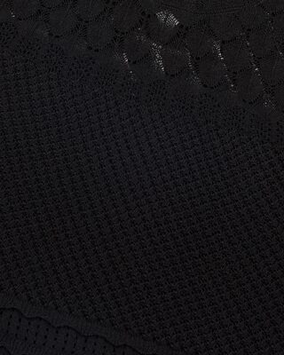 Black openwork top