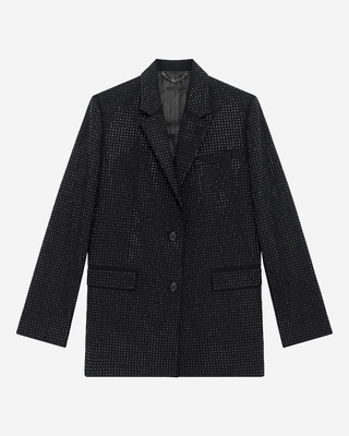 Black rhinestone jacket