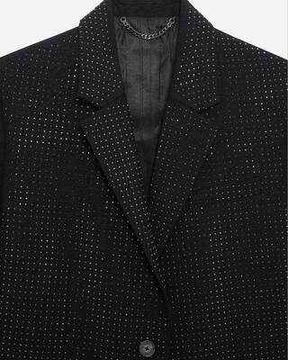 Black rhinestone jacket