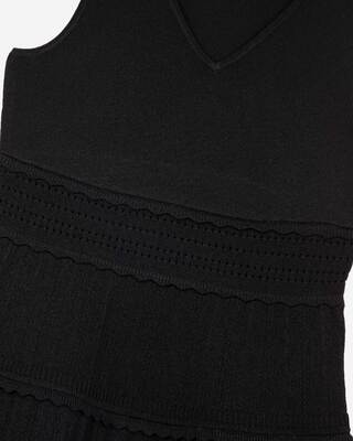 Short black mesh dress