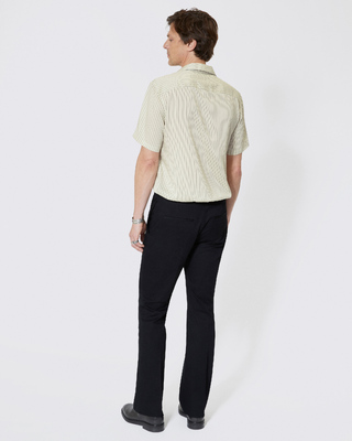 Black flared leg pants