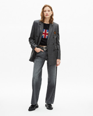 Dark grey suit jacket