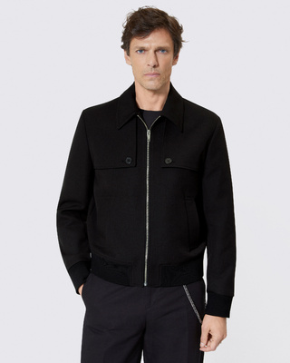Black bib jacket