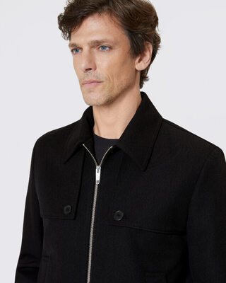 Black bib jacket