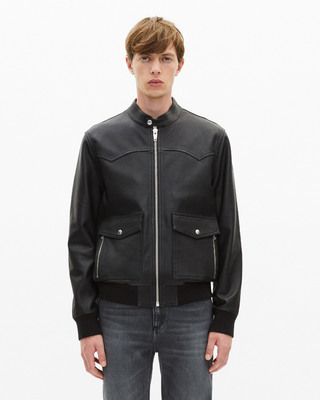 Black leather jacket