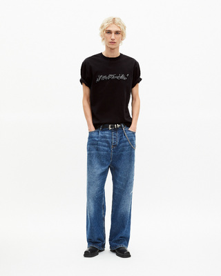 Black Metallic 'What Is' T-shirt